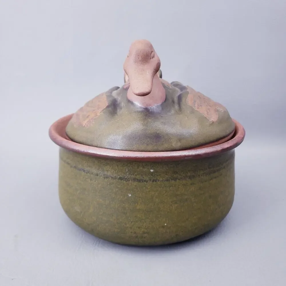 Stoneware Designs West Pottery Duck Lidded Soup Tureen Casserole Dish